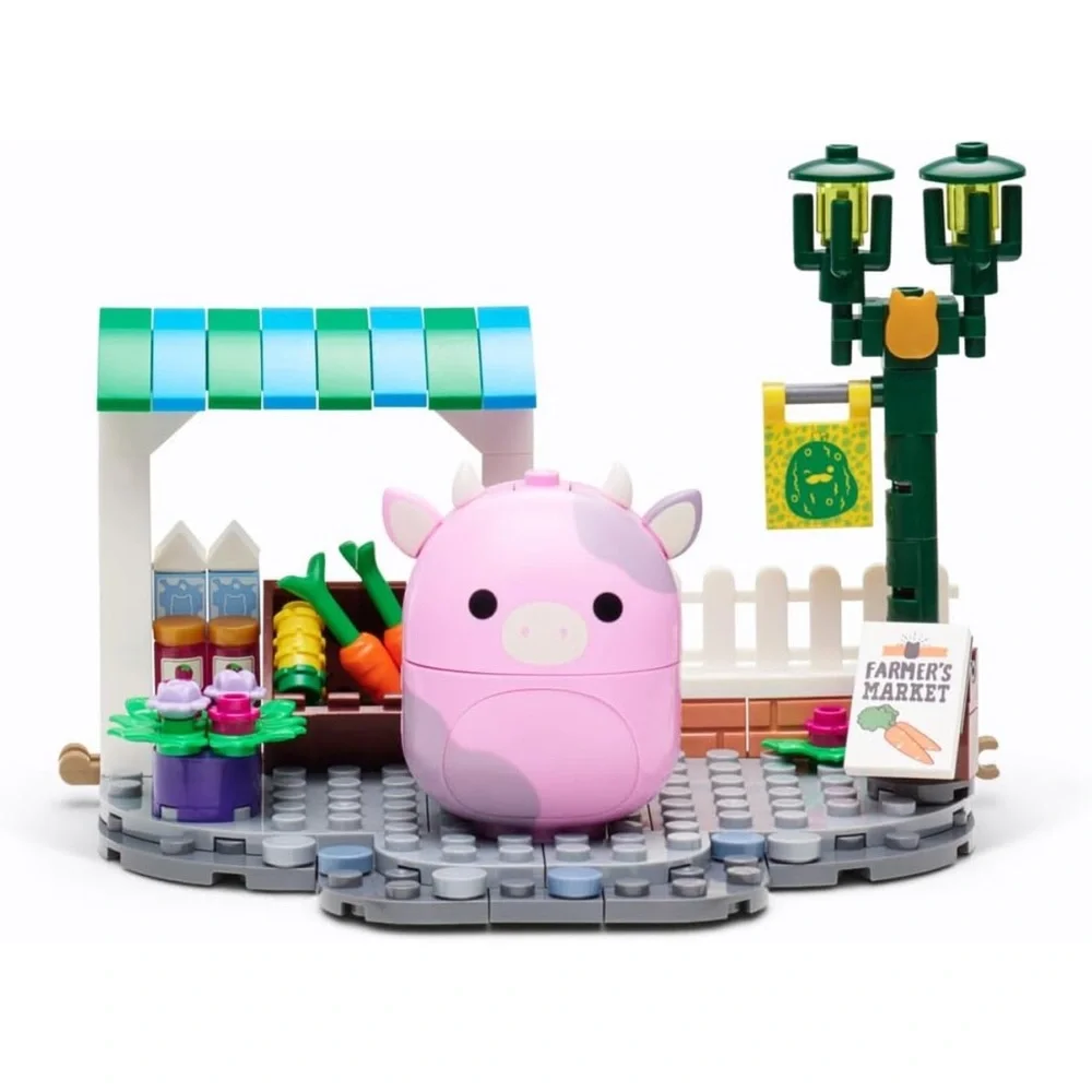 Squishmallows Patty's Farmers Market Building Set 136pc: BLDR, Fine Motor Skills